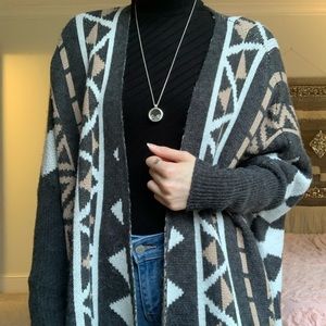 Charlotte Russe Long Sleeved Knitted Cardigan